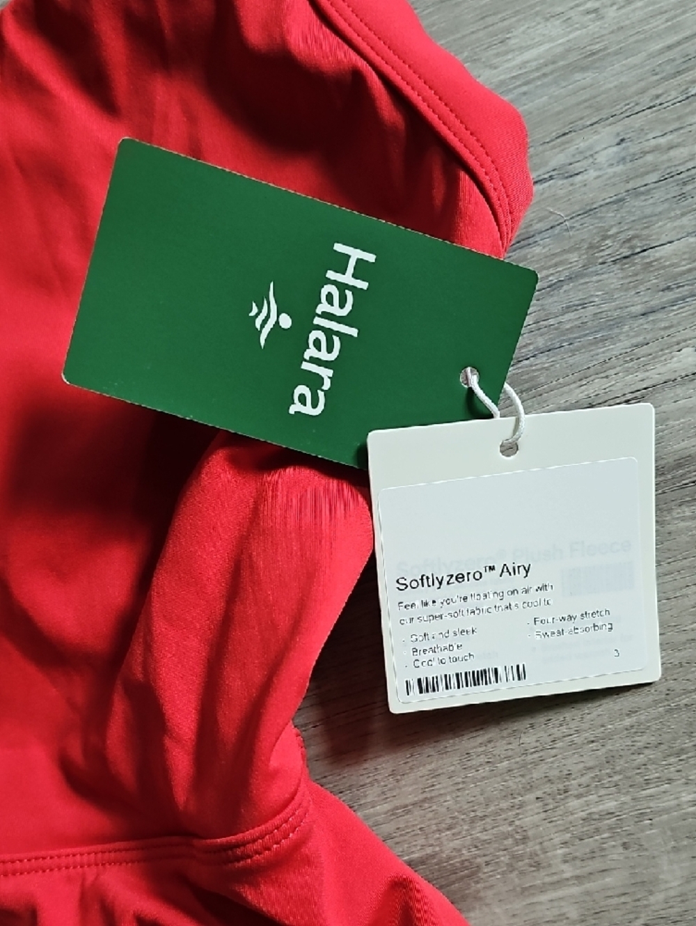 Halara Red Tennis Dress Small Criss Cross Back Active Dress Athletic NWT No Pads - Picture 2 of 7